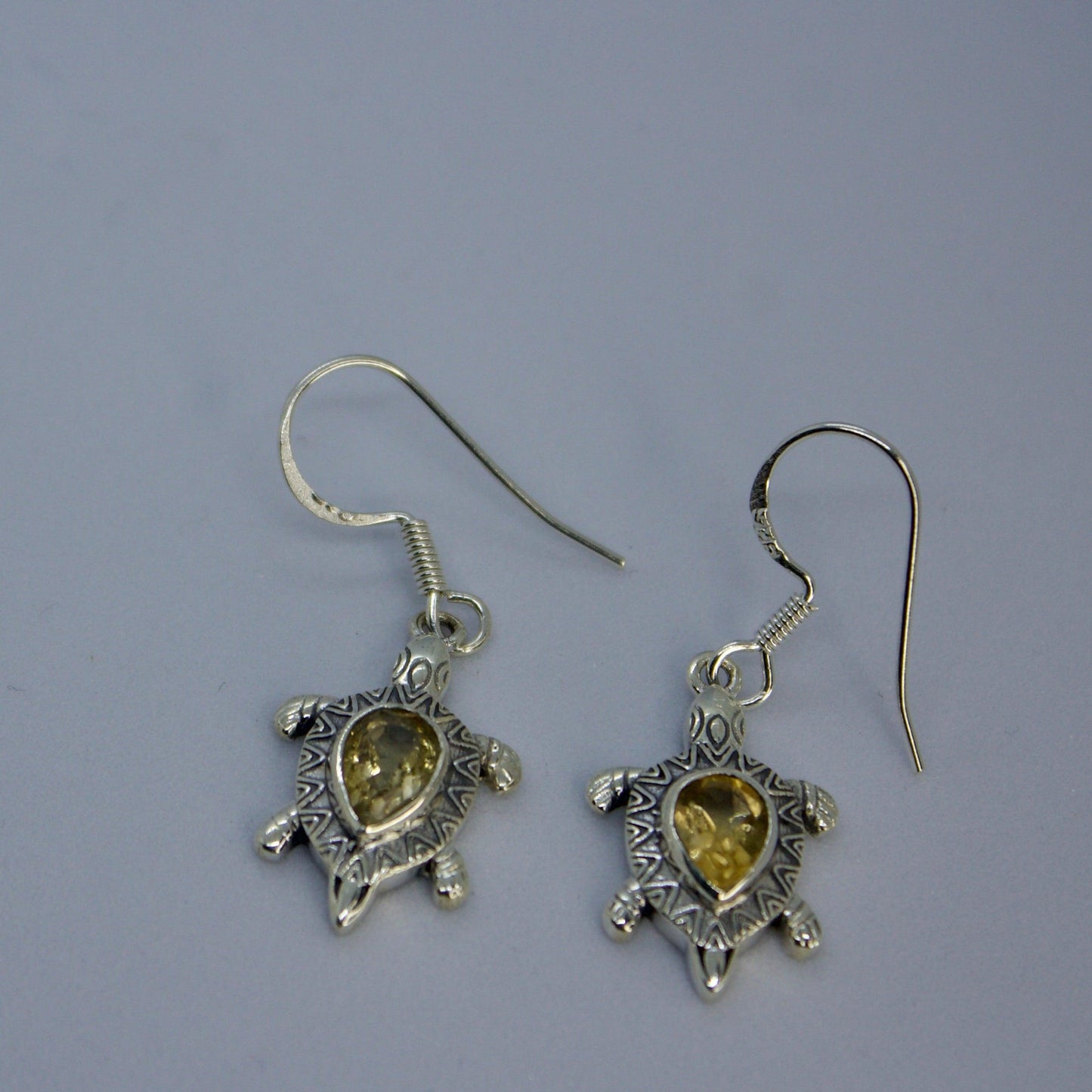 The Golden Shell 925 Silver Turtle Earrings - Shineers