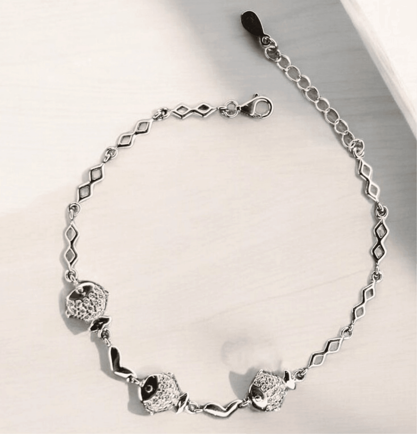 The Fish Dance 925 Silver Bracelet - Shineers