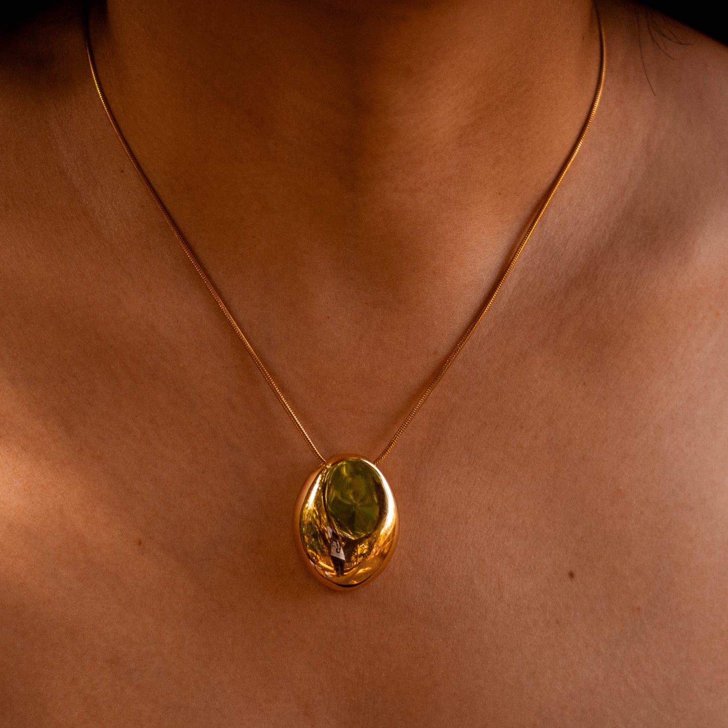 Bold Statement Gold Pendant