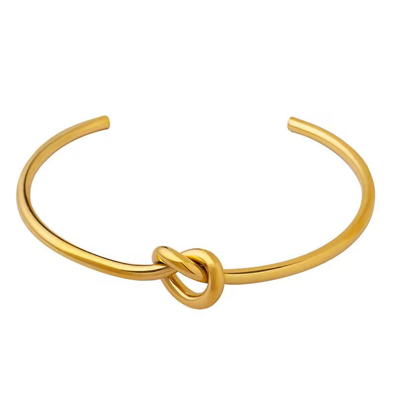 Knot Half Bangle Bracelet