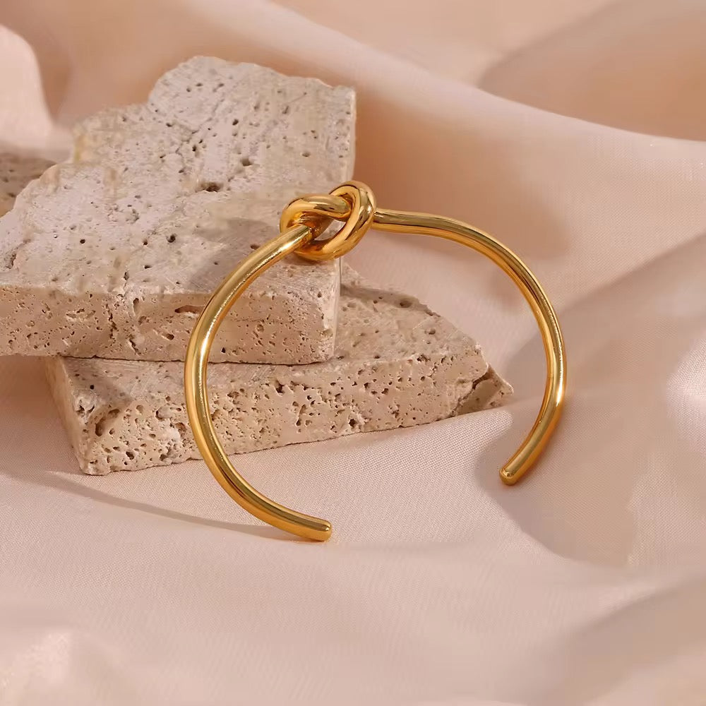Knot Half Bangle Bracelet