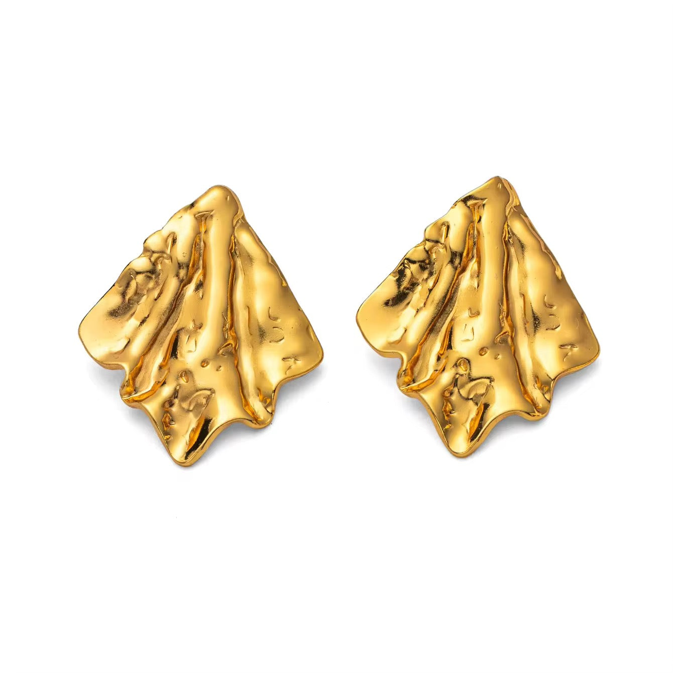 Golden Fern 18K Gold-Plated Earrings