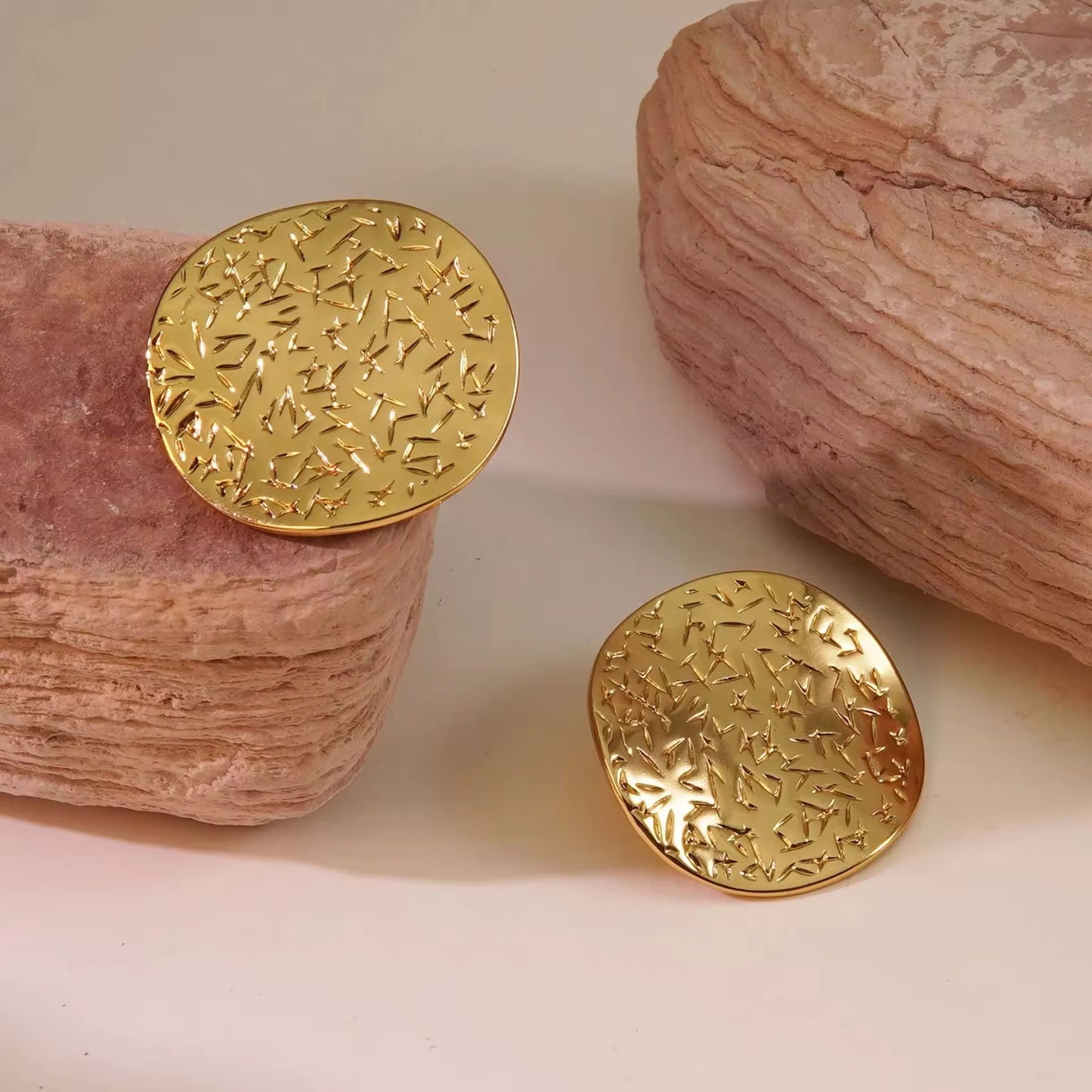 Grace Gold Coin Earrings
