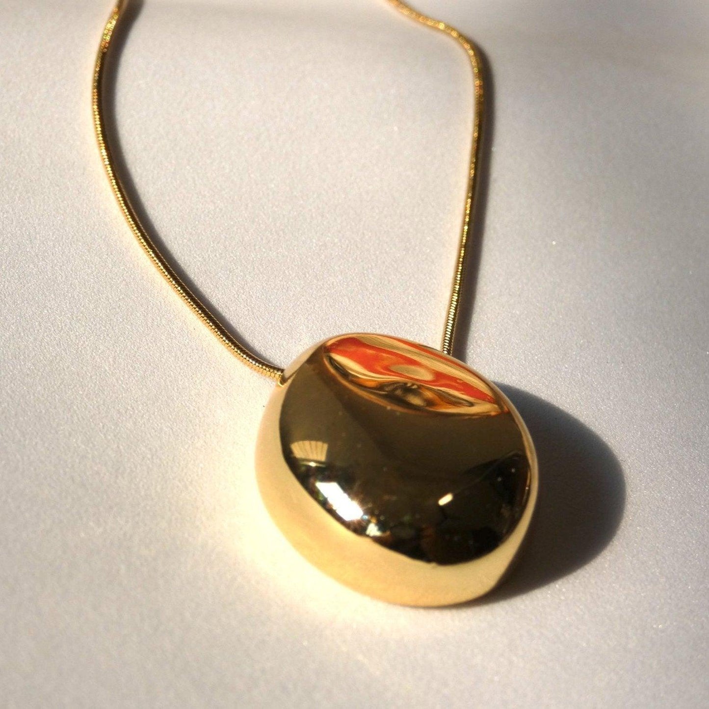 Bold Statement Gold Pendant - Shineers