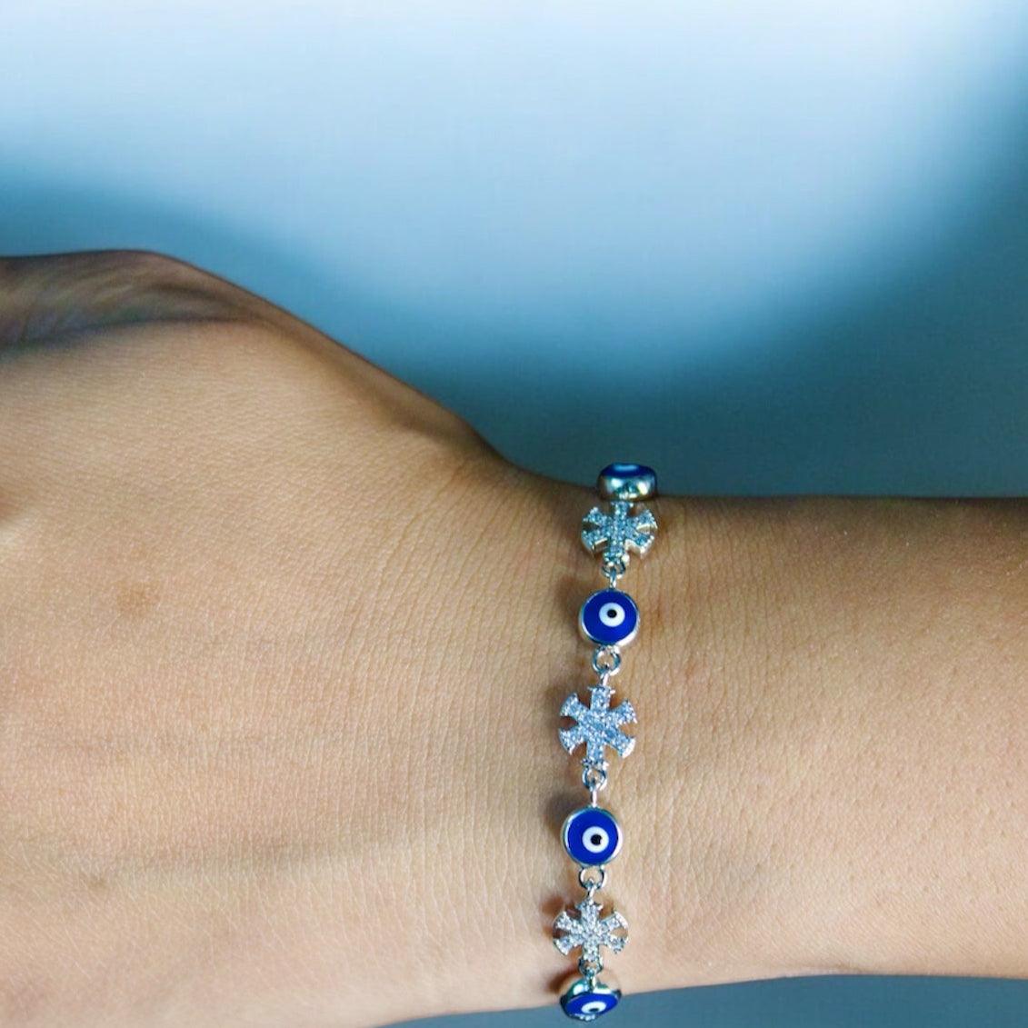Selena Shield 925 Silver Bracelet - Shineers