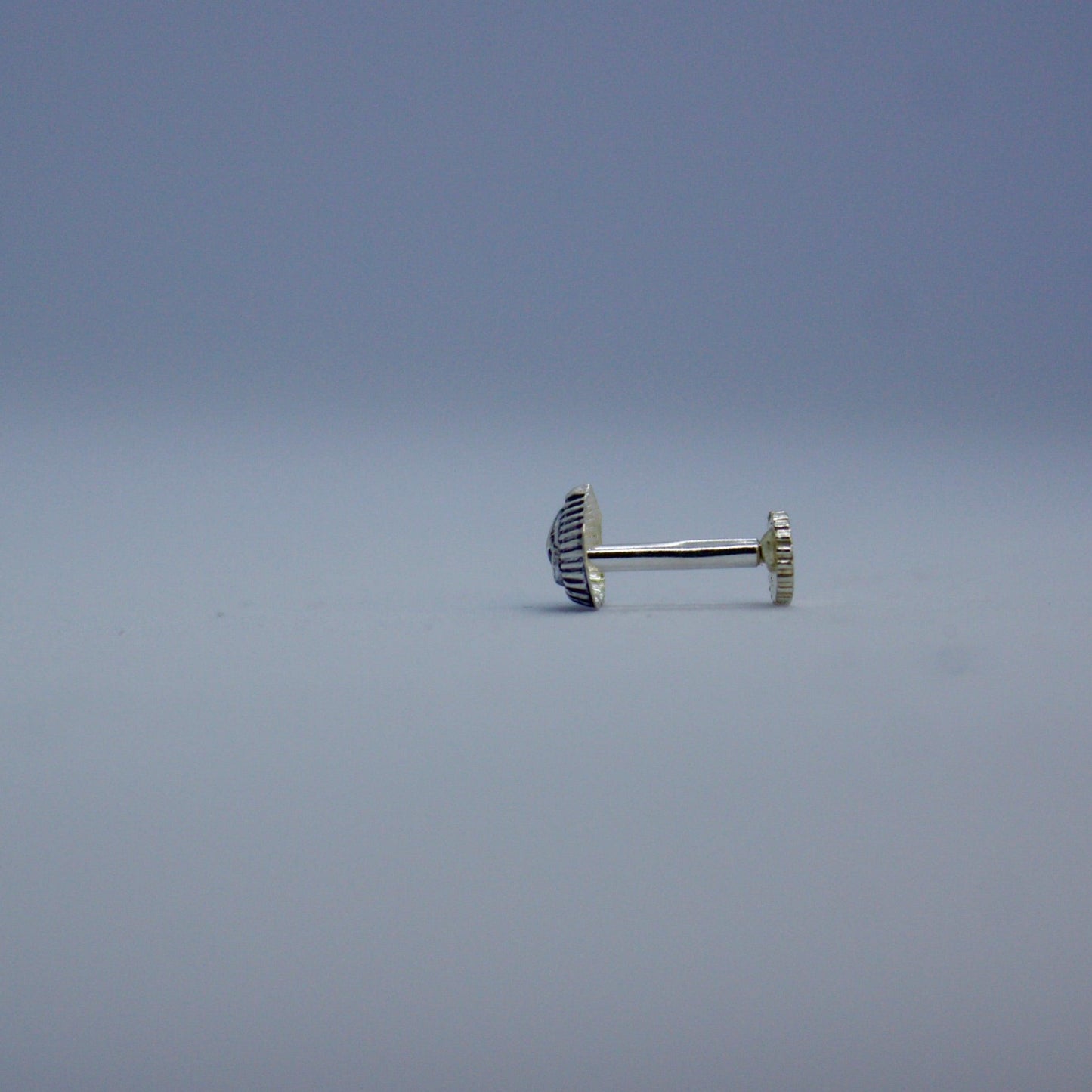 Ishq 925 Silver Oxidised Nose Pin - Shineers