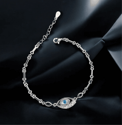 Evil Eye Charm 925 Silver Bracelet - Shineers