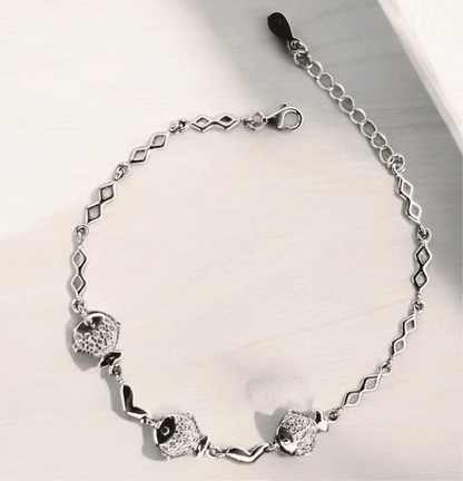 The Fish Dance 925 Silver Bracelet - Shineers