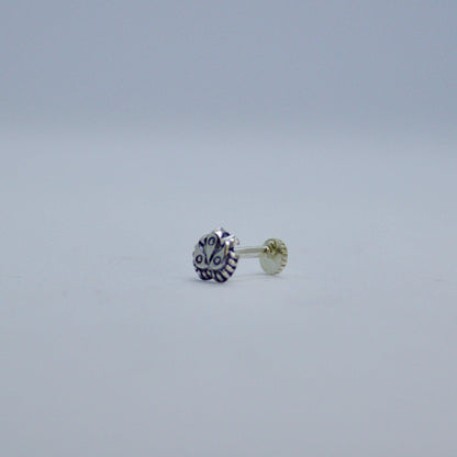 Kamal 925 Silver Nose Pin - Shineers