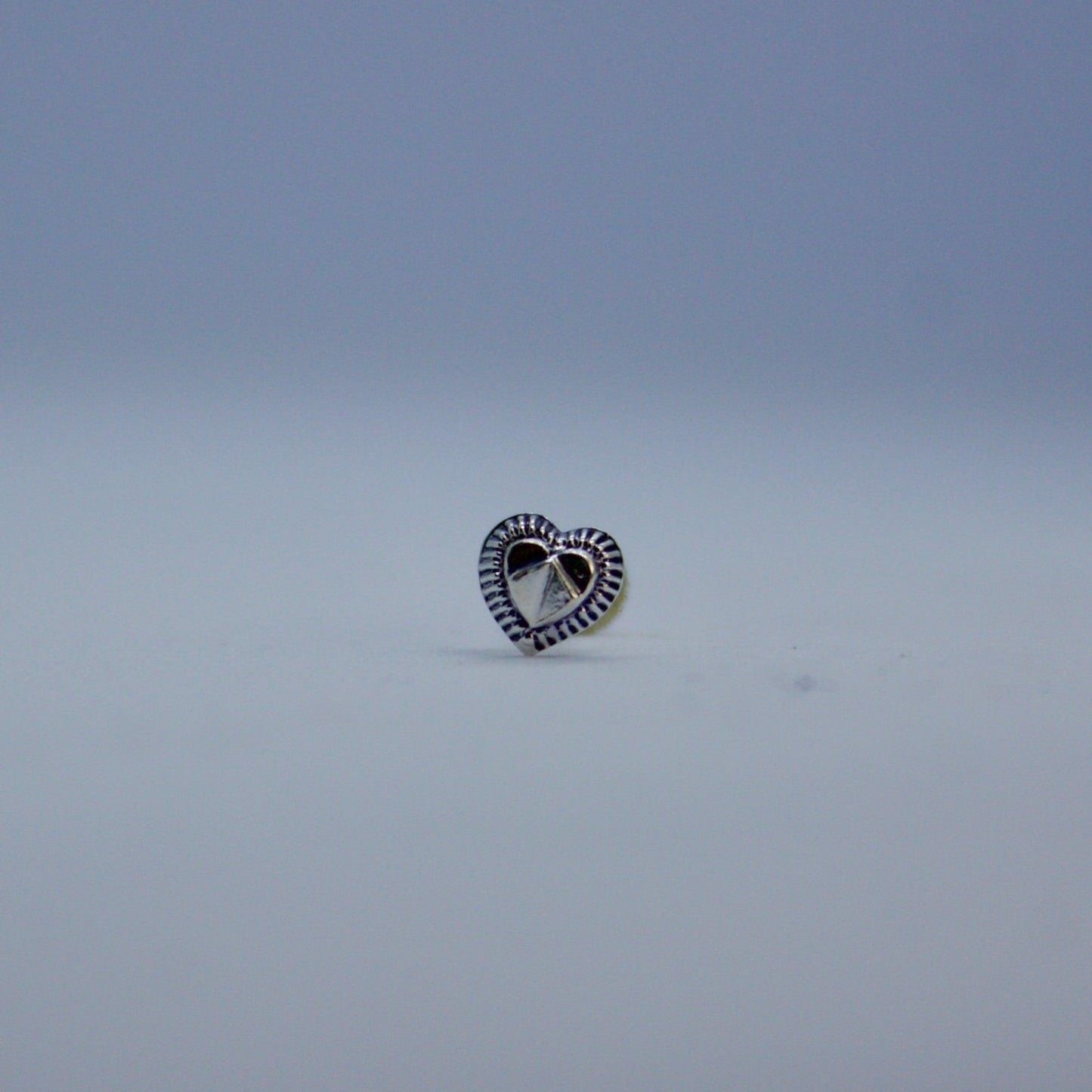 Ishq 925 Silver Oxidised Nose Pin - Shineers