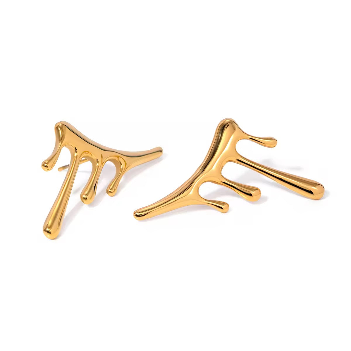 Dripping 18K Gold Plated Anti Tarnish Earring