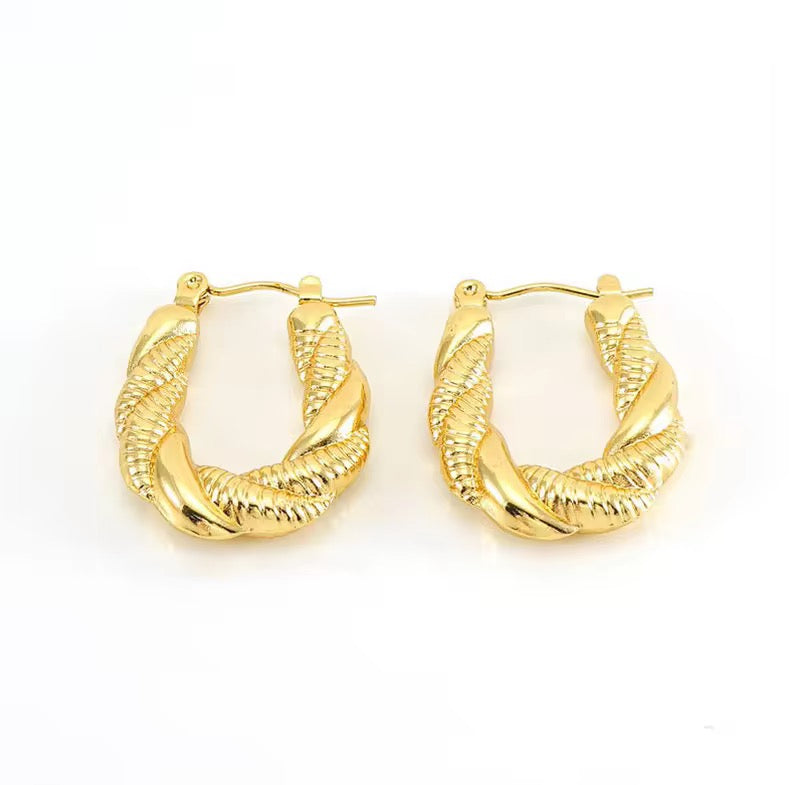 Chunky Hoops Gold Plated