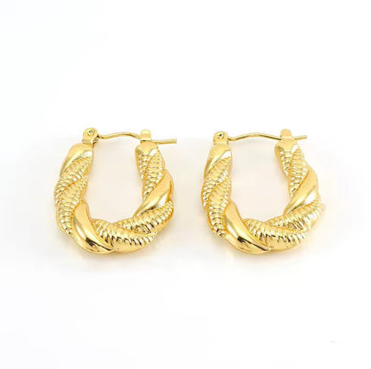 Chunky Hoops Gold Plated