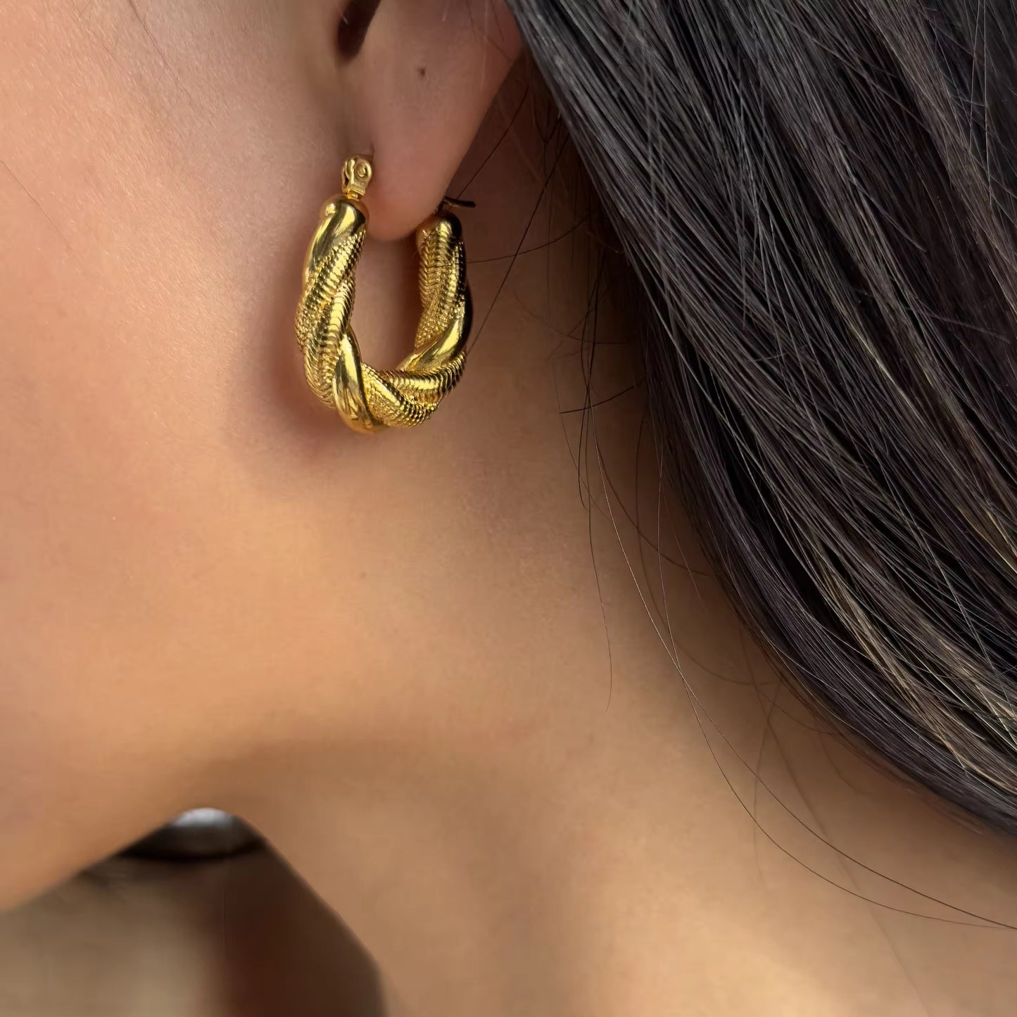 Chunky Hoops Gold Plated