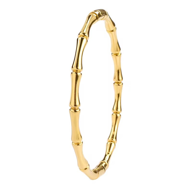 Golden Bloom Bangle Bracelet