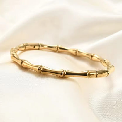 Golden Bloom Bangle Bracelet