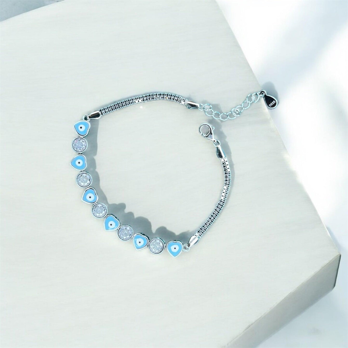 Eyes of Love 925 Silver Bracelet - Shineers