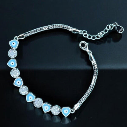 Eyes of Love 925 Silver Bracelet - Shineers