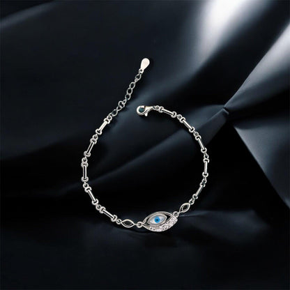Evil Eye Charm 925 Silver Bracelet - Shineers