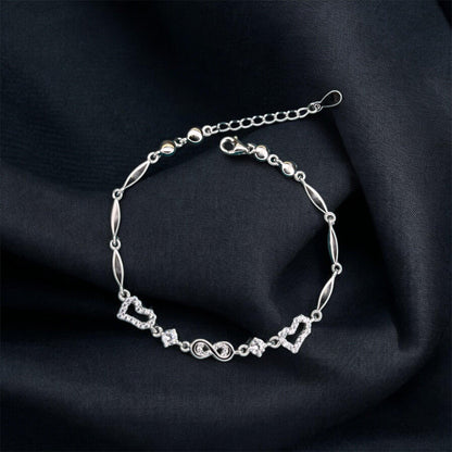 Infinity Love by Grace 925 Silver Bracelet - Shineers