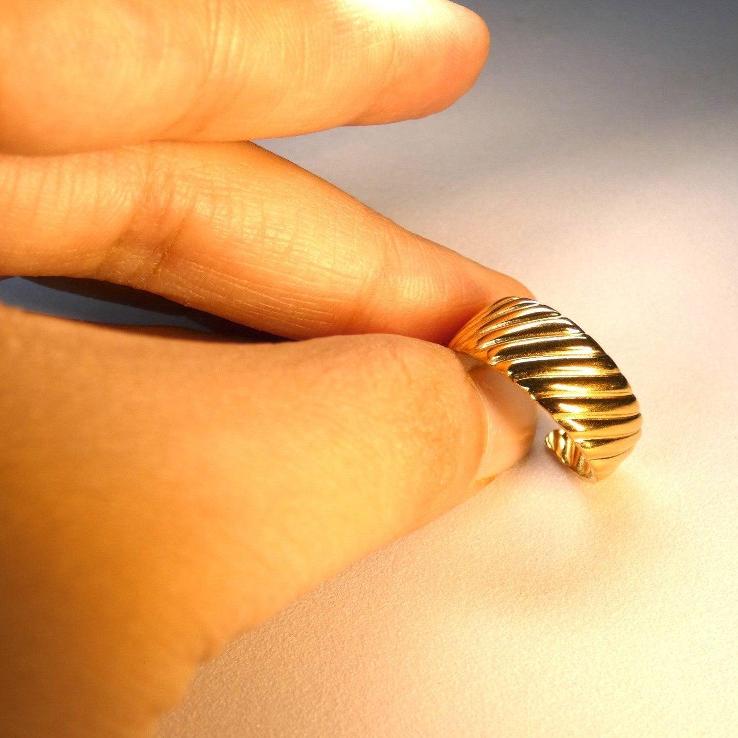 Caroline 18K Gold Plated Ring - Shineers