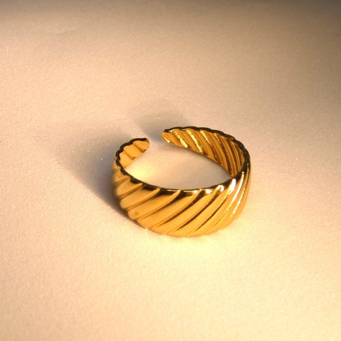 Caroline 18K Gold Plated Ring - Shineers