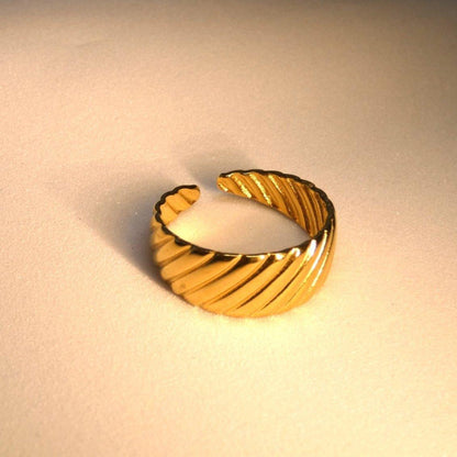 Caroline 18K Gold Plated Ring - Shineers