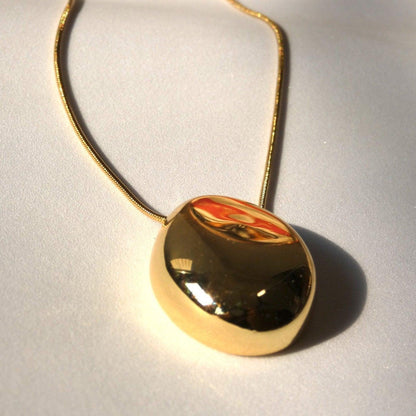 Bold Statement Gold Pendant - Shineers