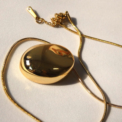 Bold Statement Gold Pendant - Shineers