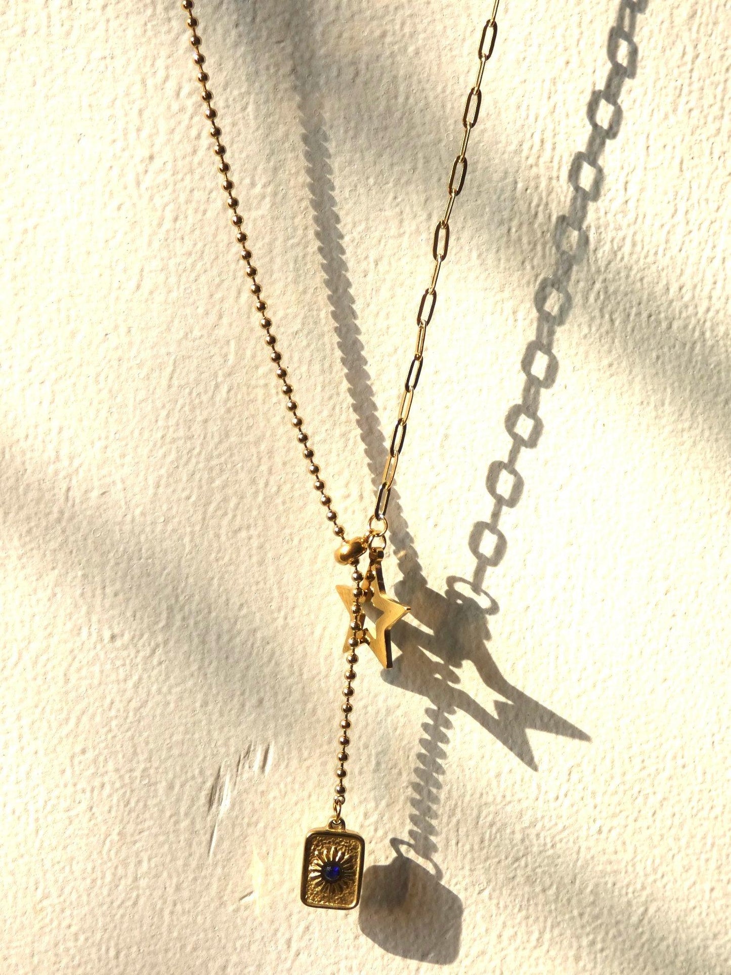 Evil Eye Star Charm Pendant Necklace - Shineers