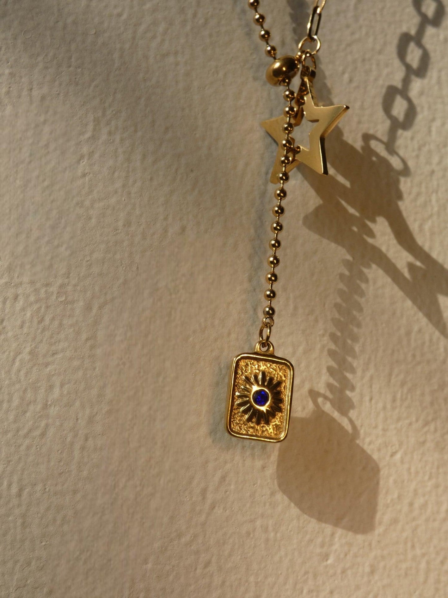 Evil Eye Star Charm Pendant Necklace - Shineers