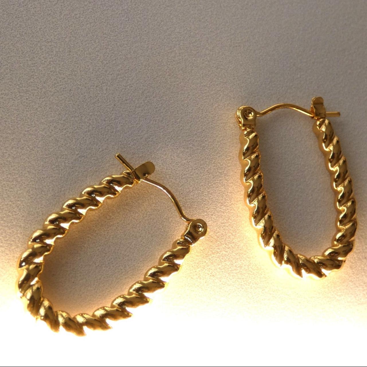 Pretty Gold Plated Hoops - Shineers