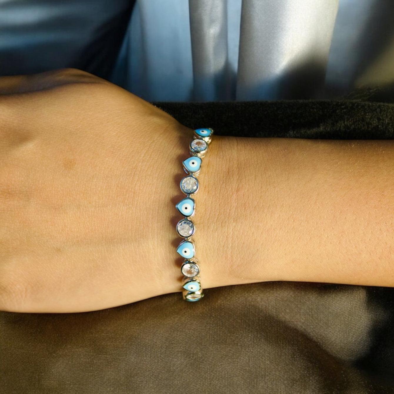 Eyes of Love 925 Silver Bracelet - Shineers