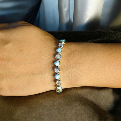 Eyes of Love 925 Silver Bracelet - Shineers