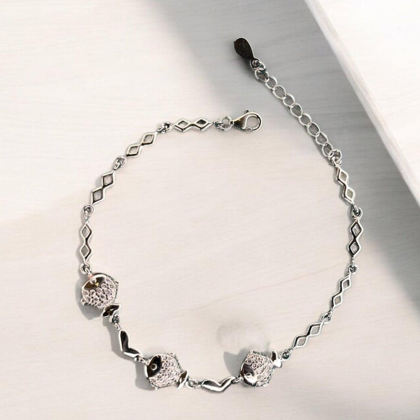 The Fish Dance 925 Silver Bracelet - Shineers